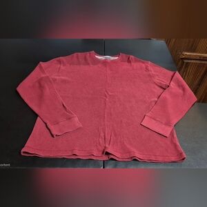 Old Navy Red Waffle Knit Top